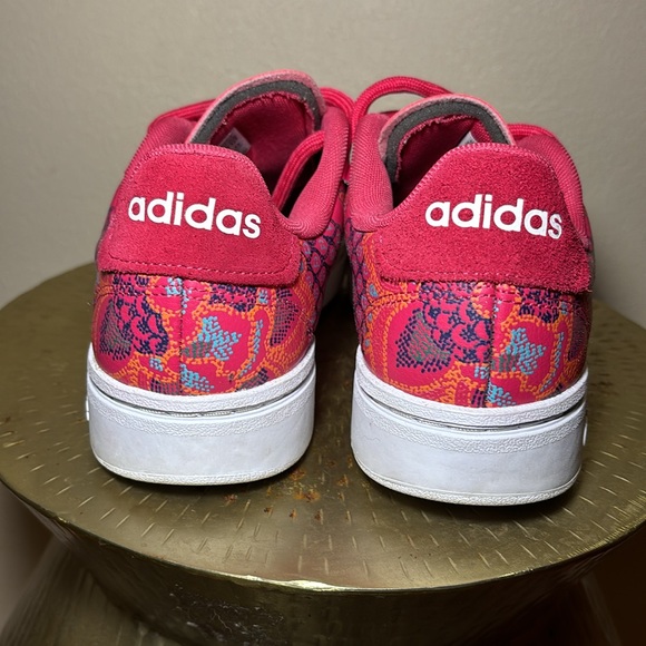 Women’s Sz 9 Adidas x Farm Rio Grand Court Alpha Cloudfoam Comfort Court Shoes - Picture 4 of 12